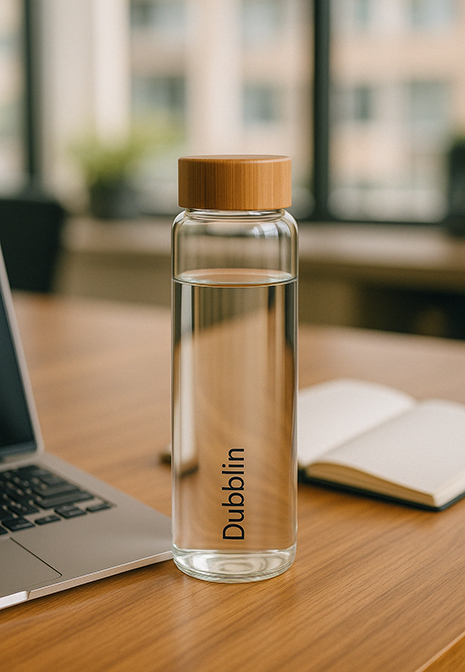 Person with water bottle